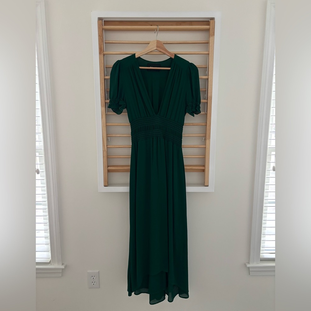 Reformation Green Dress